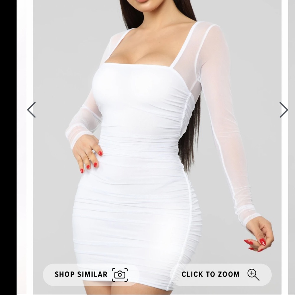 White Fashion Nova Dress